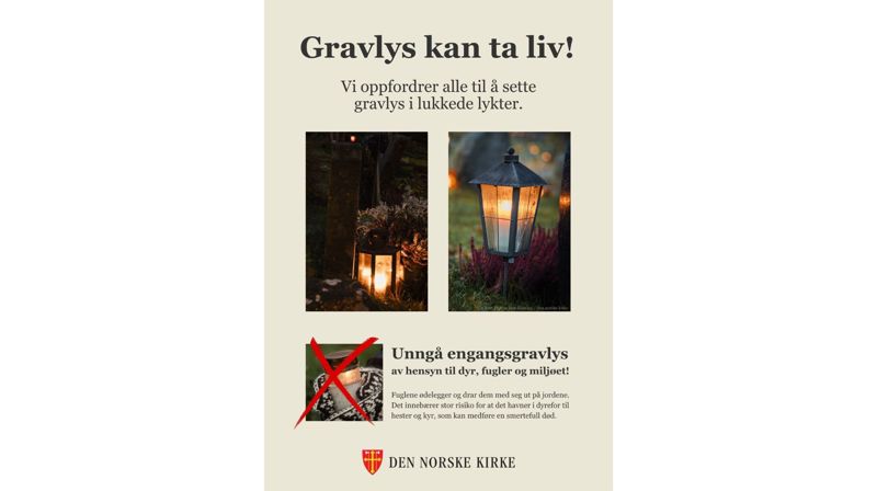 Unngå engangsgravlys