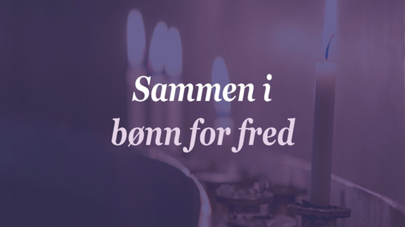 Velkommen til fredsbønn