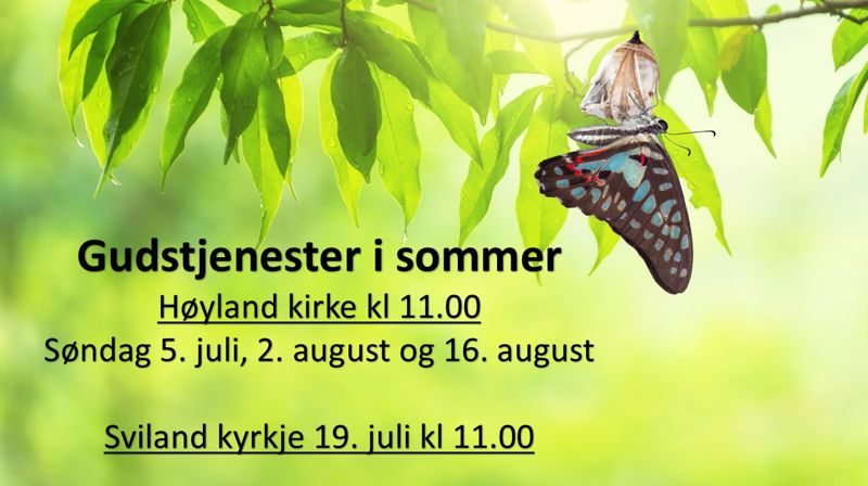 Sommerens gudstjenester
