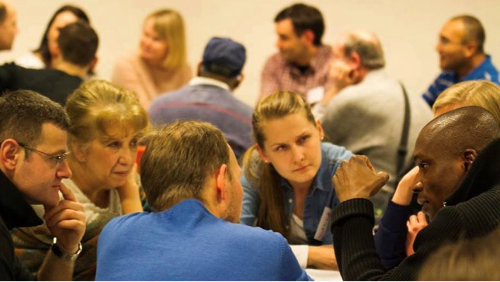 Bilde fra en språkkafé (Foto Deichman.no)