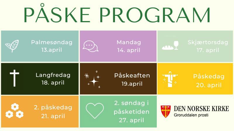 Påsken i kirkene i Groruddalen