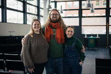 Anna H. H. Havgar, Simon Omsland Zakariassen og Solveig Flatin studerer alle på MF vitenskapelig høyskole for en jobbkarriere i kirken.