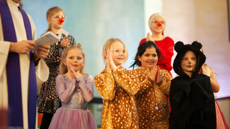 10-årsjubileum, karnevalsverksted OG karnevalsgudstjeneste i Nordby