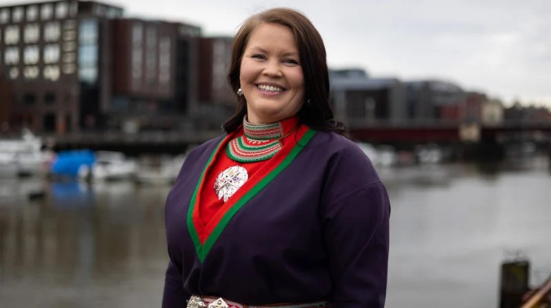 Nyvalgt leder for Samisk kirkeråd, May Bente Jønsson, deltar på konferansen. Foto: Den norske kirke