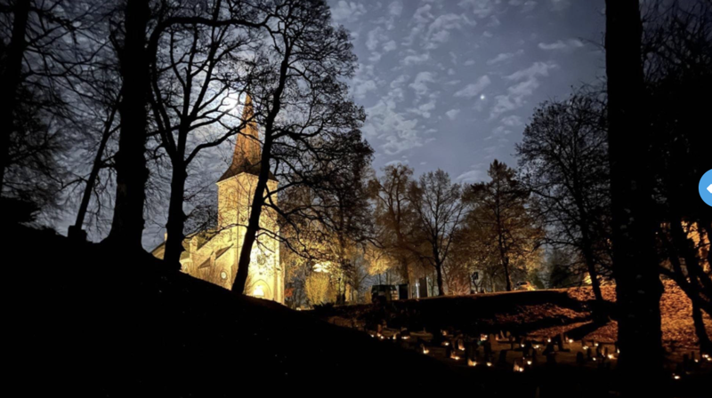 Asker kirke ved allehelgensdag