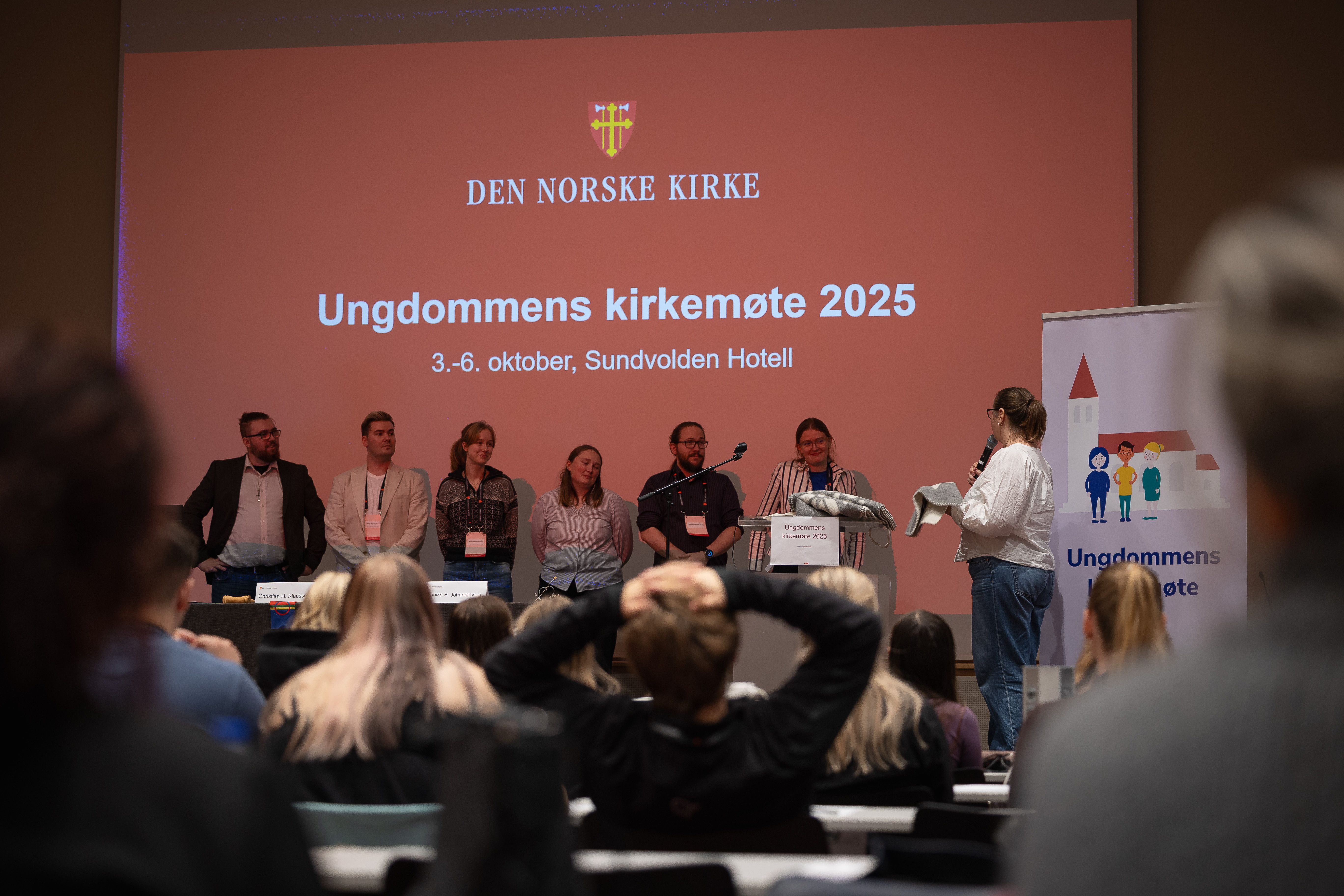 Deltakare på Ungdommens kyrkjemøte 2025. 