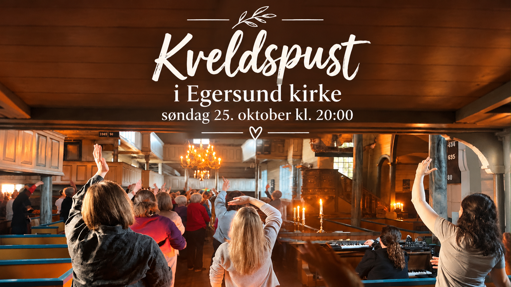 Kveldspust i Egersund kirke – et pusterom i søndagskvelden