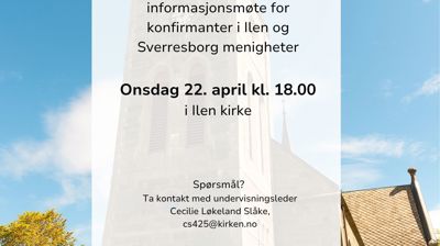 Velkommen til informasjonsmøte om konfirmasjon 2027
