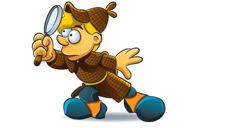 Agent med forstørrelsesglass