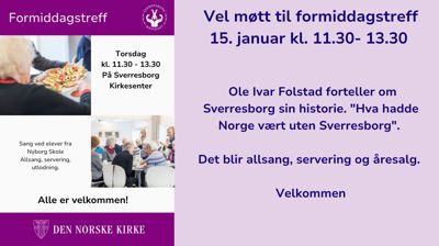 Formiddagstreff 15. januar
