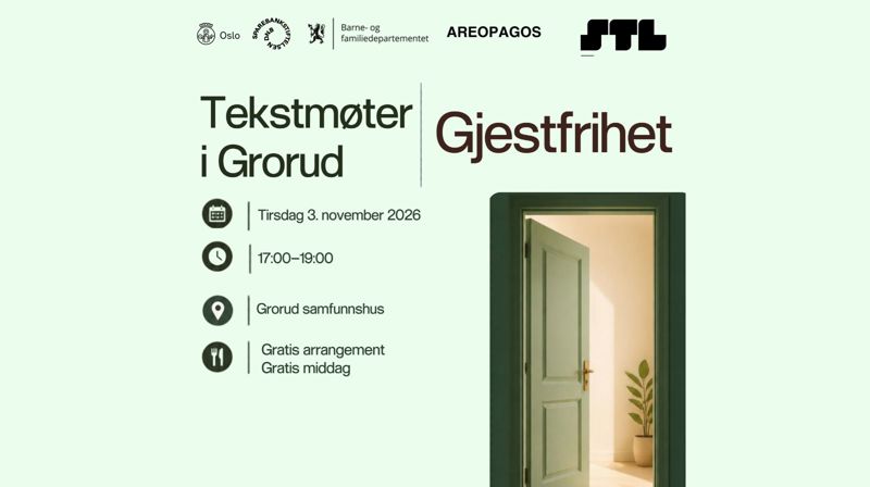 Tekstmøter i Grorud: Gjestfrihet