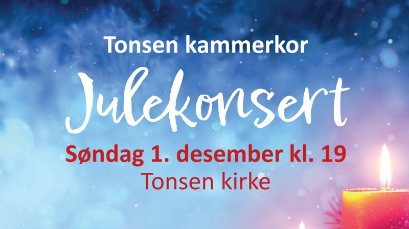 Tonsen kammerkors julekonsert - søndag 1. desember klokken 19:00