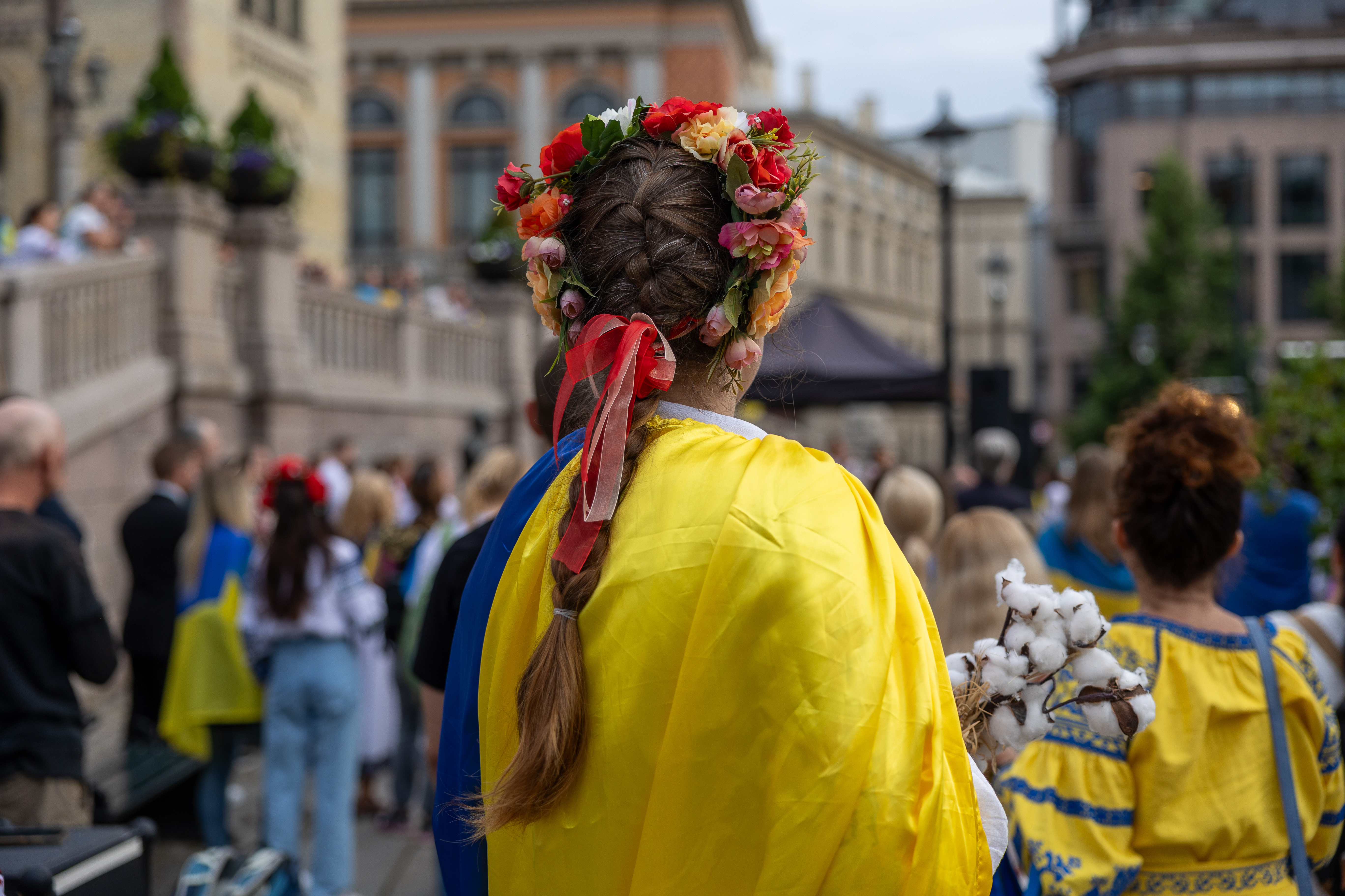 Fra Ukrainas nasjonaldag i 2023 (Foto: Gjermund Øystese; Norges Kristne Råd)