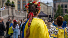 Fra Ukrainas nasjonaldag i 2023 (Foto: Gjermund Øystese; Norges Kristne Råd)