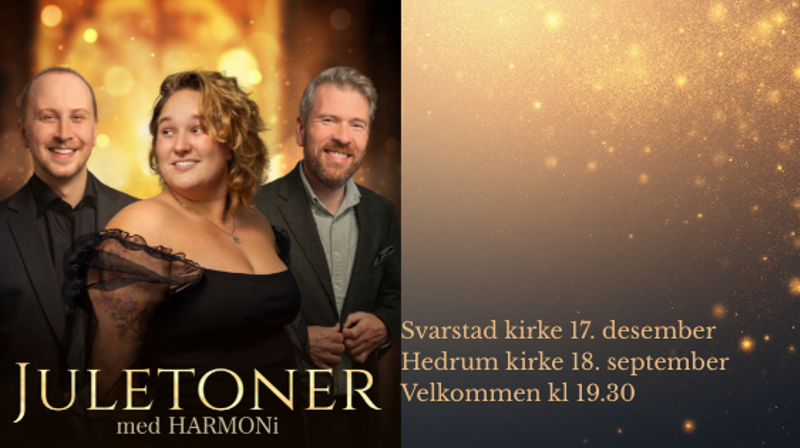 Juletoner med HARMONi i Svartstad og Hedrum kirke