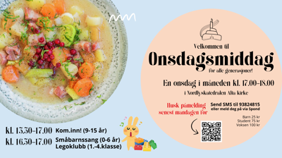 Onsdagsmiddag for alle generasjoner - med aktiviteter!