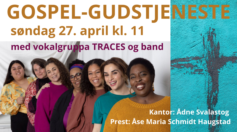 Gospelgudstjeneste 27.april kl. 11