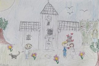 Et bilde som inneholder tegning, sketch, Barnekunst, tekst

KI-generert innhold kan v&aelig;re feil.