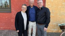 Line Christiansen (kirketjener), Kjell Markset (sokneprest) og Jørn Odén Evertsen (organist/kirkemusiker)