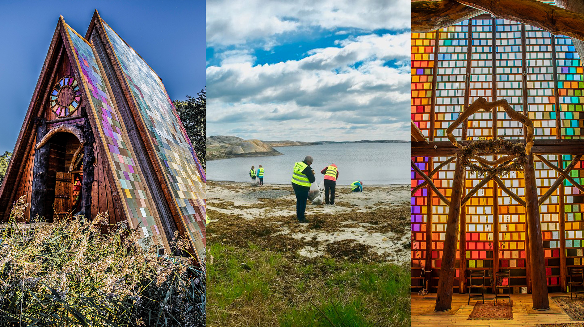Barnehager, skoleklasser, kvinnegrupper, frivillige og særlig de som ofte havner litt utenfor fellesskapet, bidro i arbeidet med å reise katedralen. Foto: Håpets katedral