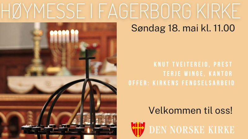 Velkommen til gudstjeneste 18. mai!