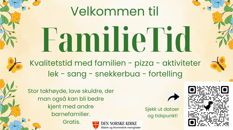 Familietid i Hommelvik bedehus og Malvik kirkestue