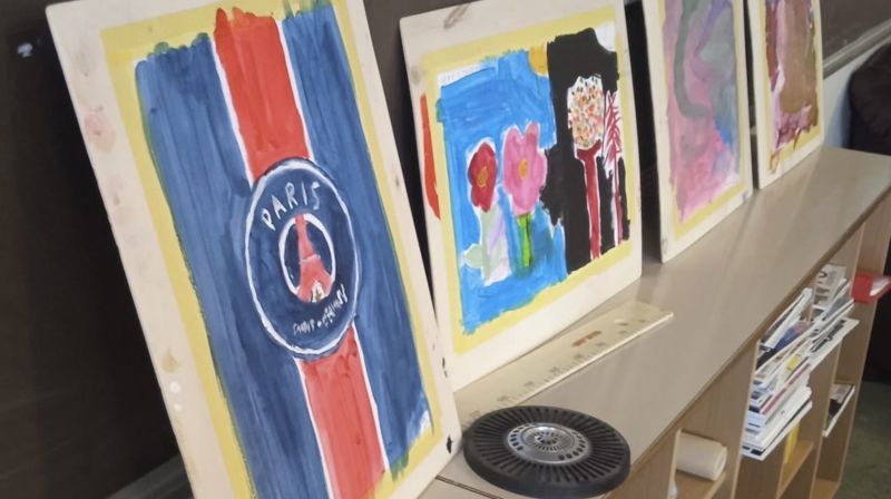 Kreative barn på bygdedagar i Åram