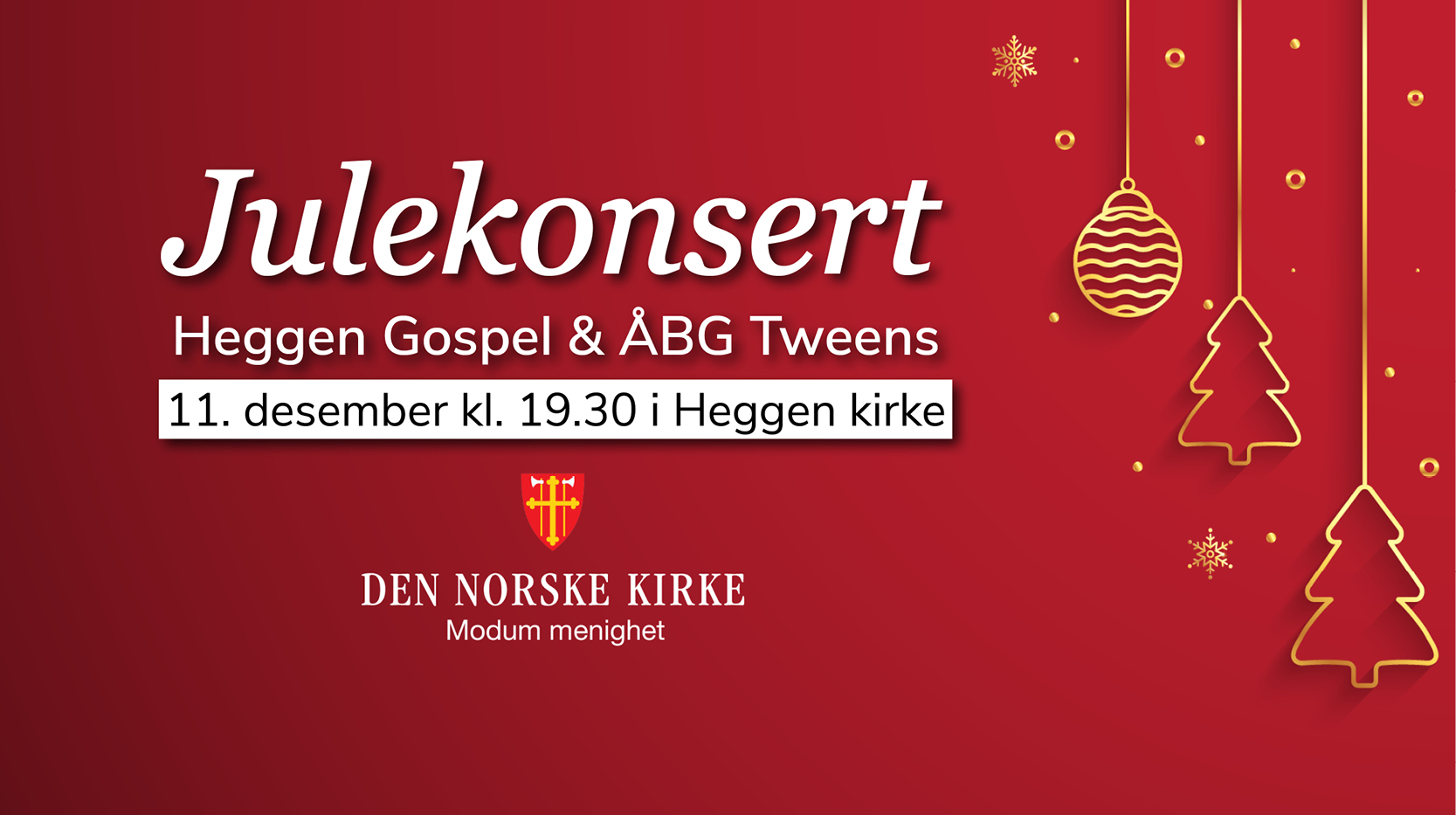 Julekonsert med Heggen Gospel og Åmot Barnegospel Tweens i Heggen kirke