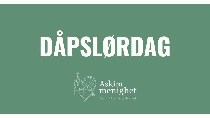 Dåpslørdager høsten 2026