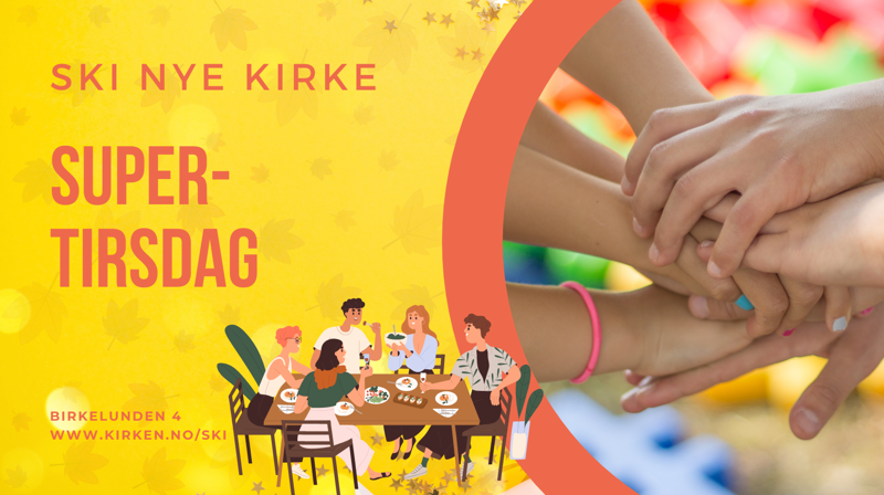 Velkommen til middag og aktiviteter for alle generasjoner på tirsdager !