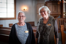 Kirkevertene Brynhild Lysfoss og Elisabeth Søberg. Foto: Anders Nyhuus