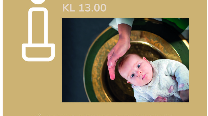 Ekstra dåpsgudsteneste i august og i oktober