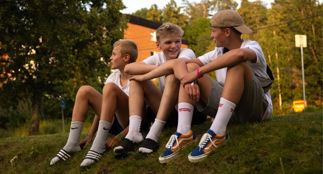 Gøy på leir. Foto: Hedvig Antoinette Halgunset