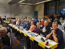 Fra venstre: Erik Damman, Per Gunnar Disch, Turid Torland Håland, Ruth Rosland Nordstrand, Per Gunnar Pedersen, Stein Reinertsen, Kathrine Tallaksen Skjerdal, Torunn Tørå, Odd-Inge Rønning Uleberg, Markus Westermoen (Foto: Aslak Wegge)