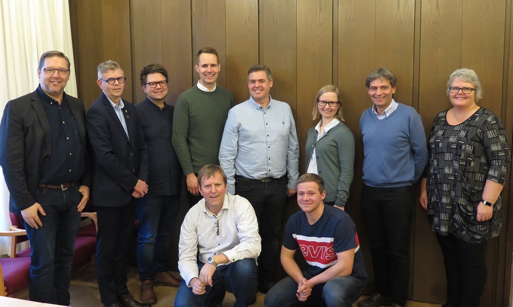 Her er bispedømmerådet som ble valgt i 2019 (fra venstre): Odd Inge Uleberg, Terje Dammen, Odin Adelsten Aunan Bohmann, Kai- Steffen Østensen, Per Gunnar Pedersen, Kathrine T. Skjerdal, Stein Reinertsen, Turid T. Håland og foran sitter Markus Westermoen (t.v.) og Håkon K. Varhaug.