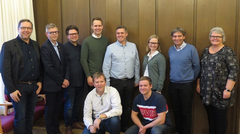 Her er bispedømmerådet som ble valgt i 2019 (fra venstre): Odd Inge Uleberg, Terje Dammen, Odin Adelsten Aunan Bohmann, Kai- Steffen Østensen, Per Gunnar Pedersen, Kathrine T. Skjerdal, Stein Reinertsen, Turid T. Håland og foran sitter Markus Westermoen (t.v.) og Håkon K. Varhaug.