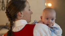 Fra dåp i Tveit kirke, Kristiansand i 2018. Foto: Trygve E. Tønnesen.