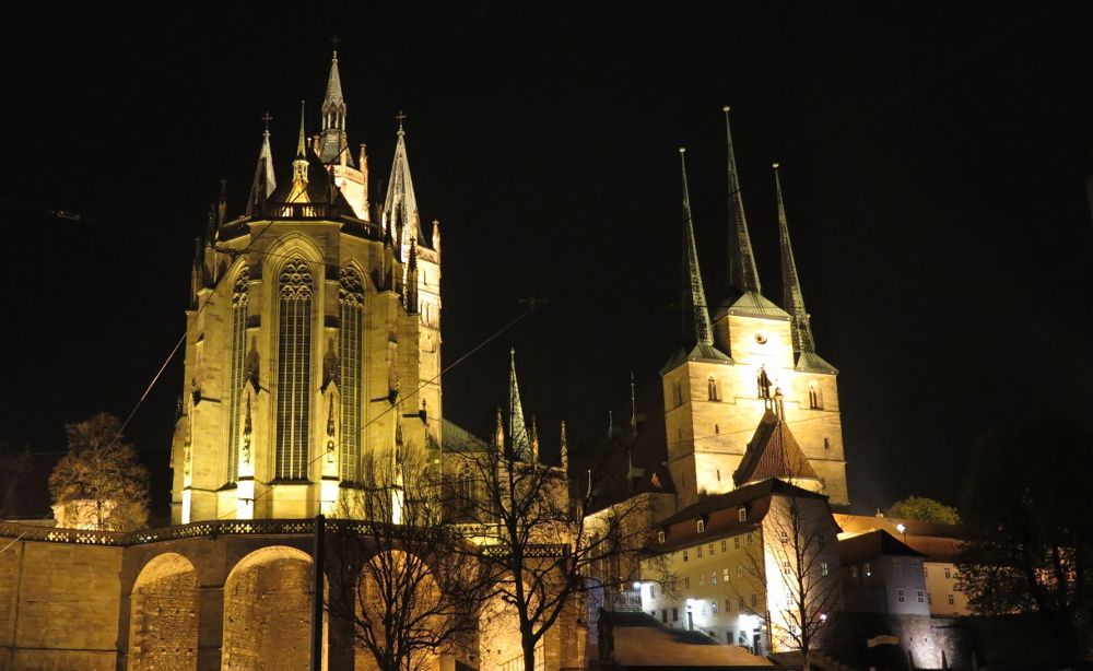 Domkirken i Erfuhrt der Luther ble ordinert og hadde sin siste preken