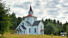 Hjartdal kyrkje, fotografert i juli 2016. Fotograf: Geir Myre.