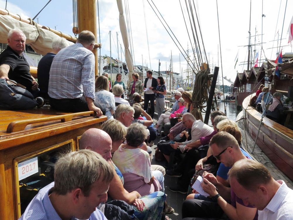 Besøket på Kirkeskipet har vært stort under Arendalsuka.