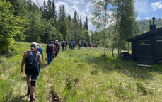 Pilegrimsvandring  mellom Åraksbø og Bygland. Foto: Helga Victoria Aas Johnsen. 