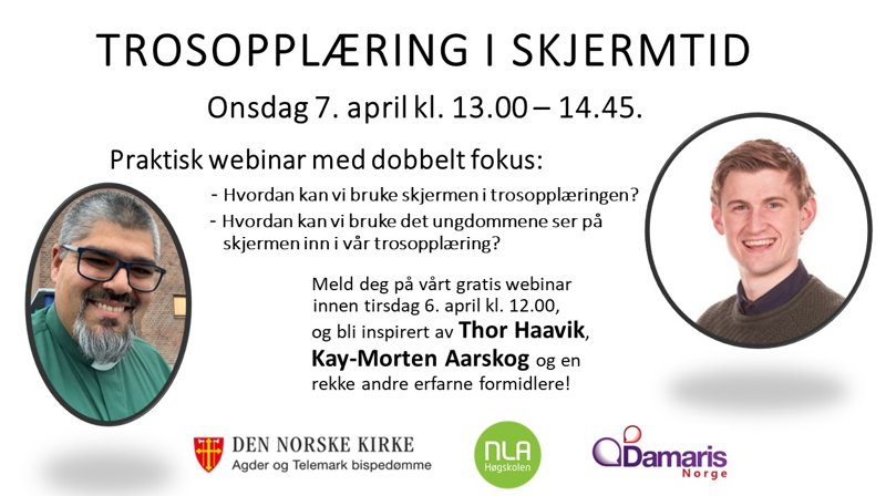 Dagsaktuelt webinar: "Trosopplæring i skjermtid"