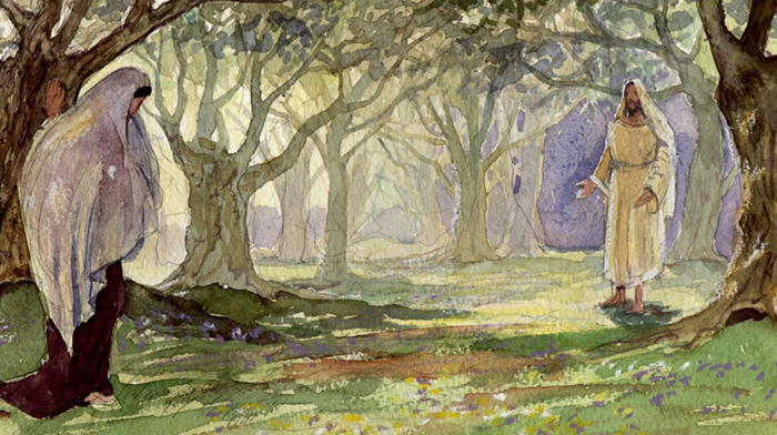 Ein av Magne V Kristiansen sine illustrasjonar frå håpsvandringa Via Lucis som no kan kjøpast av alle kyrkjelydar.