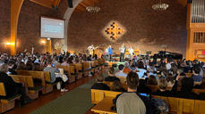 Nær 300 konfirmantar frå Sunnhordland og Haugesund var samla til konfirmantfestival første søndagen i februar.