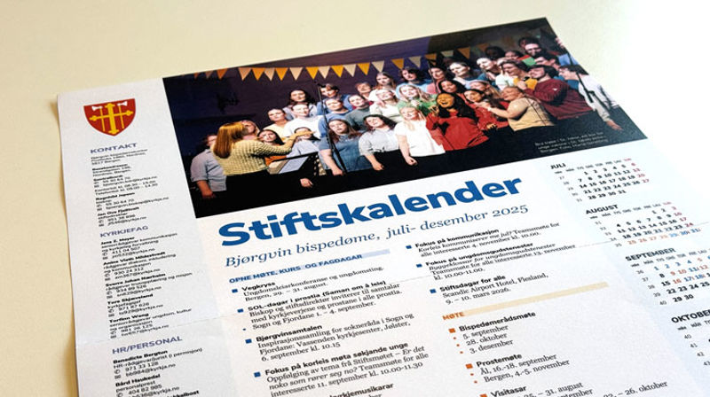 Stiftskalenderen er sendt til alle kyrkjekontora. Den oppdaterte kalenderen finn du på våre nettsider.