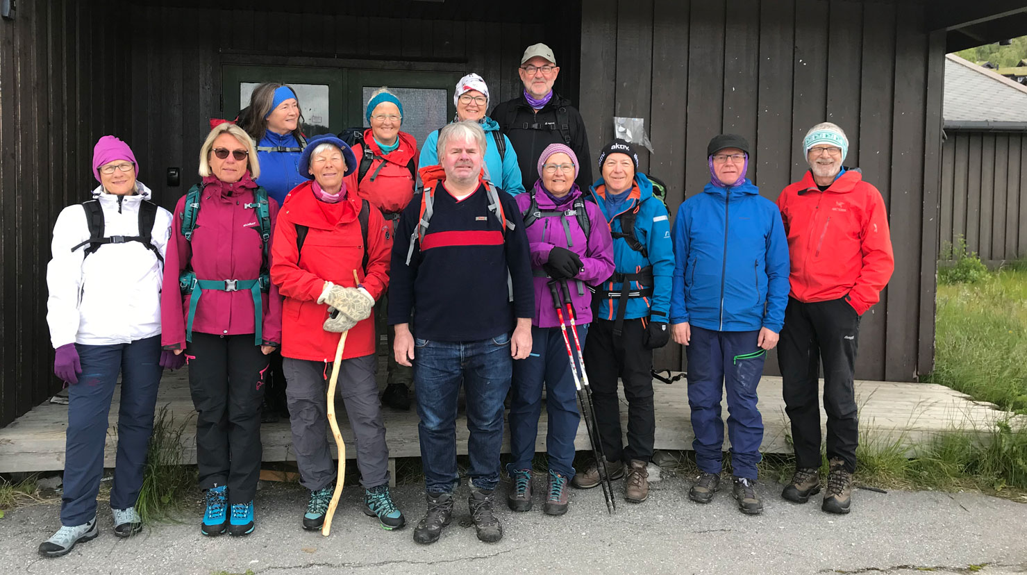 Pilegrimar på veg mot Røldal i 2019. Foto: Margit Gjørv