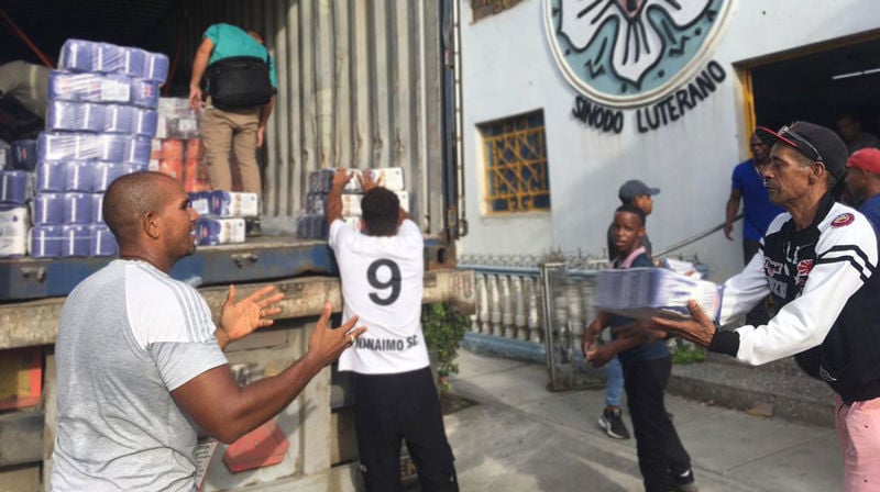 Hjelpesendinga frå Noreg er framme på Cuba.