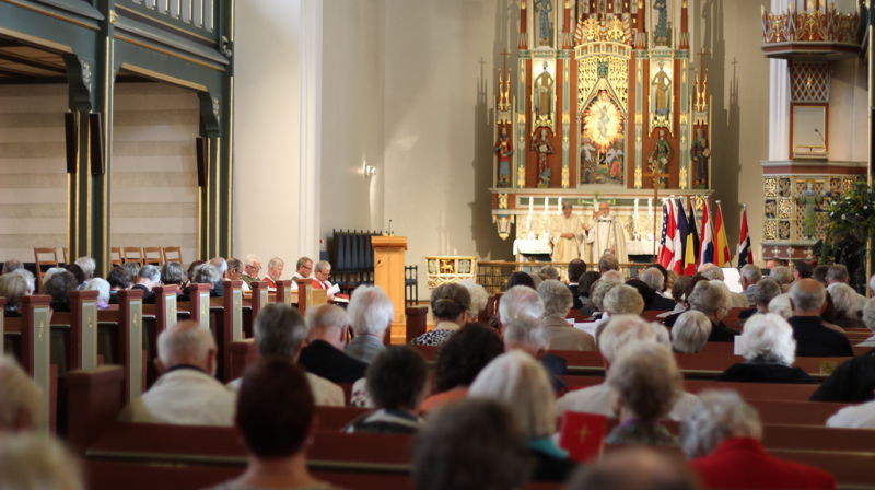 Det var en tilnærmet fullsatt domkirke som feirer Sjømannskirkens 150-årsjubileum 31.august.