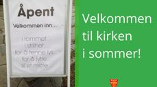 Bilde: Åpne kirker gir rom for ettertanke og å tenne lys.