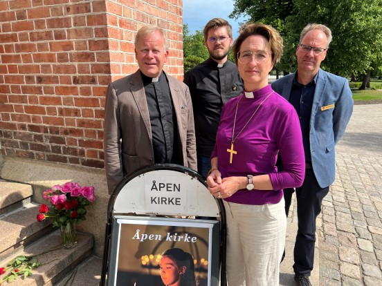 Fra åpen kirke i domkirken i Fredrikstad lørdag 25.juni 